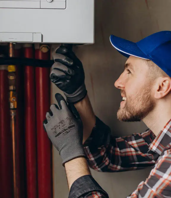 A Electrician Installing Home Boiler
